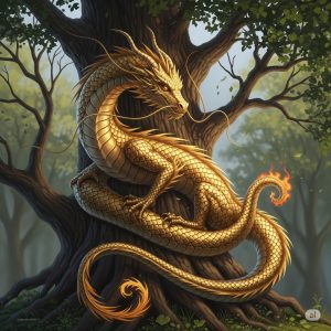 Golden Dragon Shape shifter Spirit Companion