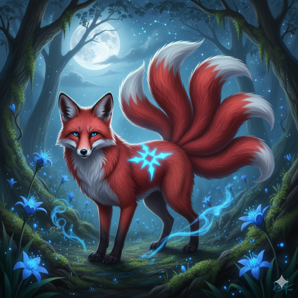 Nine Tailed Kitsune Living Entity Companion - Image 2